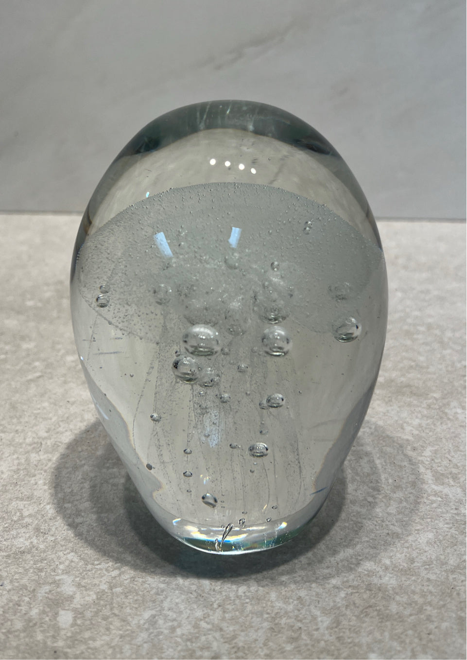 Glass Jellyfish Paperweight