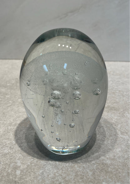 Glass Jellyfish Paperweight