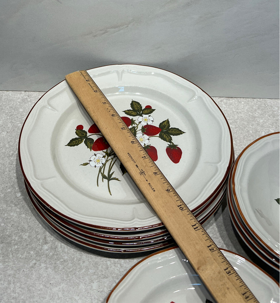 Vintage Strawberry Dinnerware Set