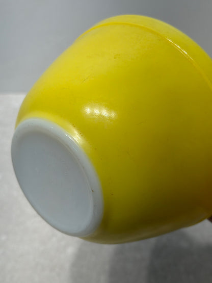 Yellow Pyrex Bowl as-found