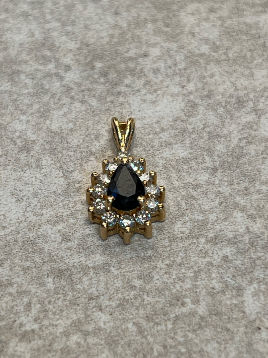 14K Gold And Diamond Pendant