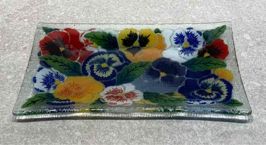 Peggy Karr Fused Glass Plate