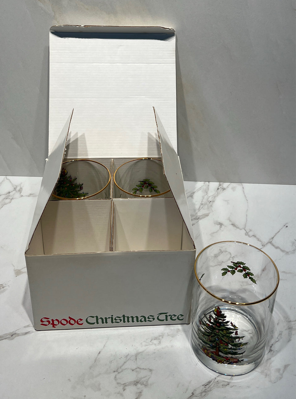 Set of 3 Spode Glasses