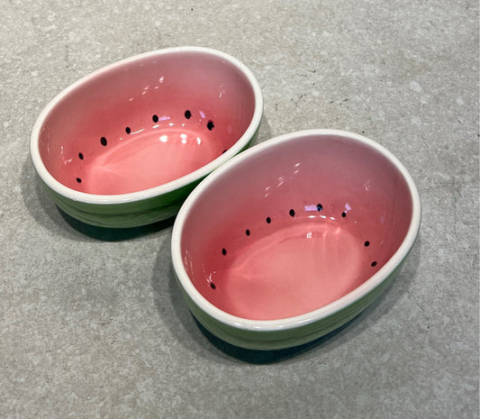 Set of 2 Pier 1 Watermelon Bowls