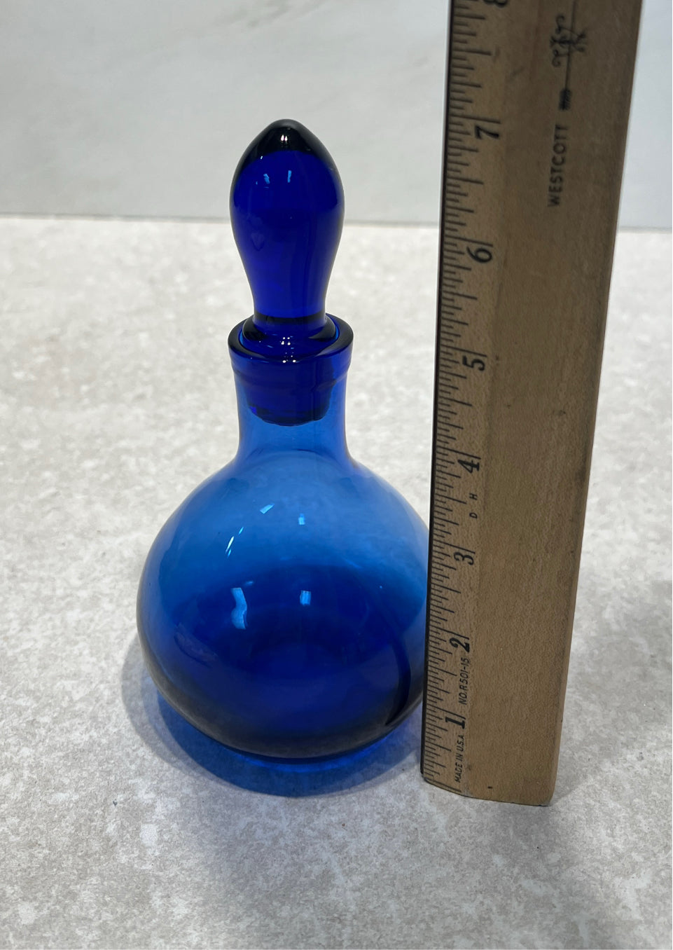 Blue Bottle with Stopper