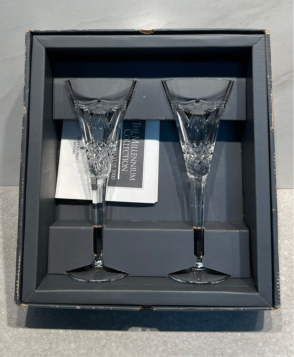 Set of 2 Waterford Flutes