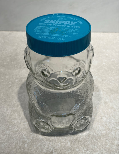 Covvered Skippy Jar