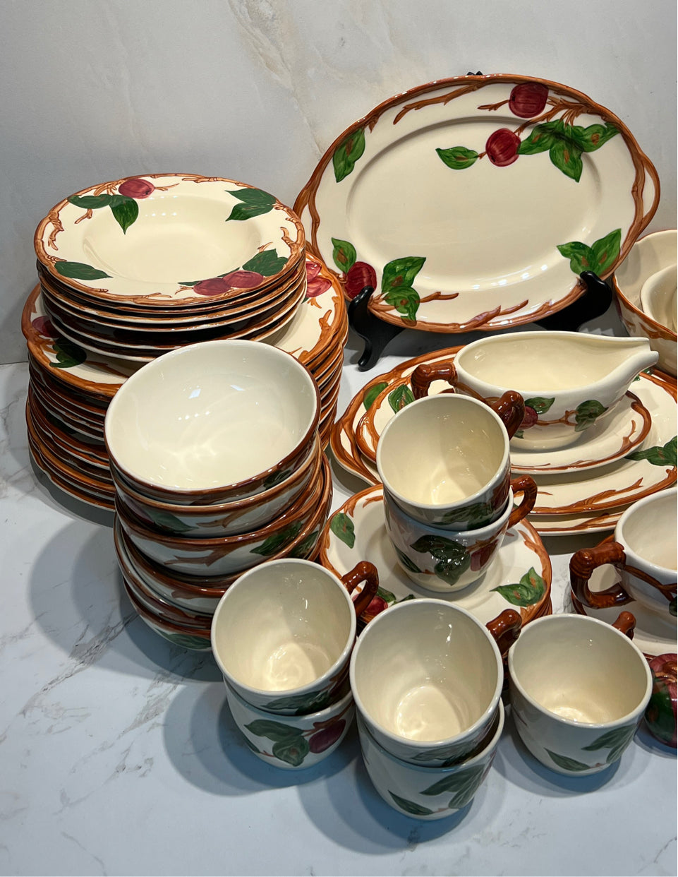 Lot of Franciscan Apple Dinnerware