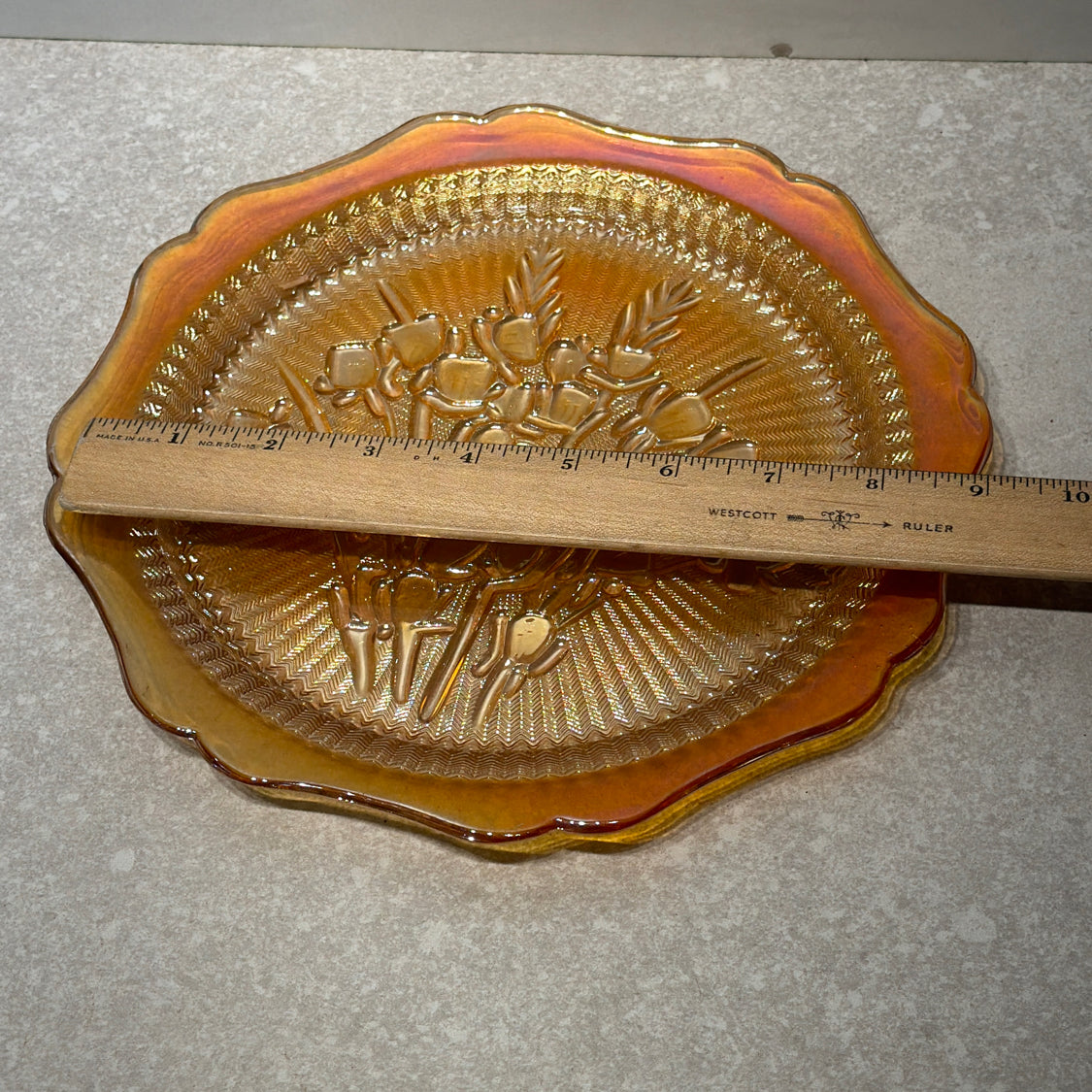 Carnival Glass Plate