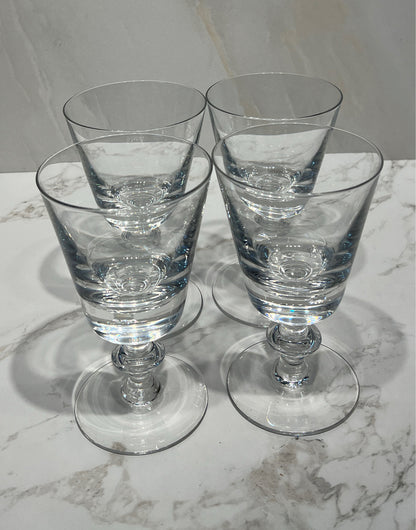 Set of 4 Val St. Lambert Glasses