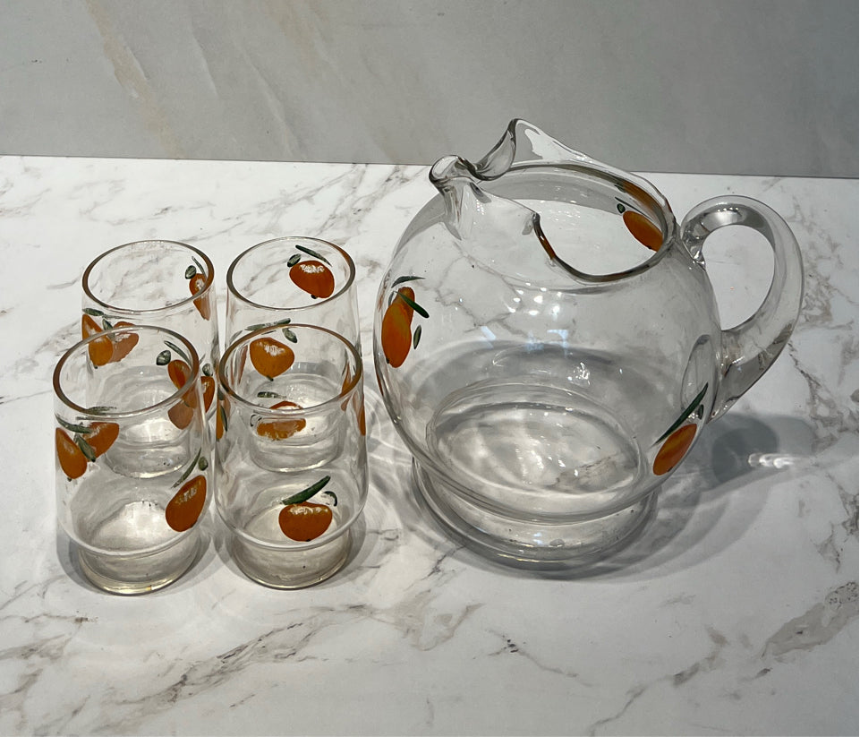 Pitcher with 4 GLasses