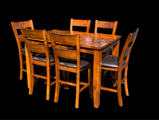 Pub Table and 6 Chairs