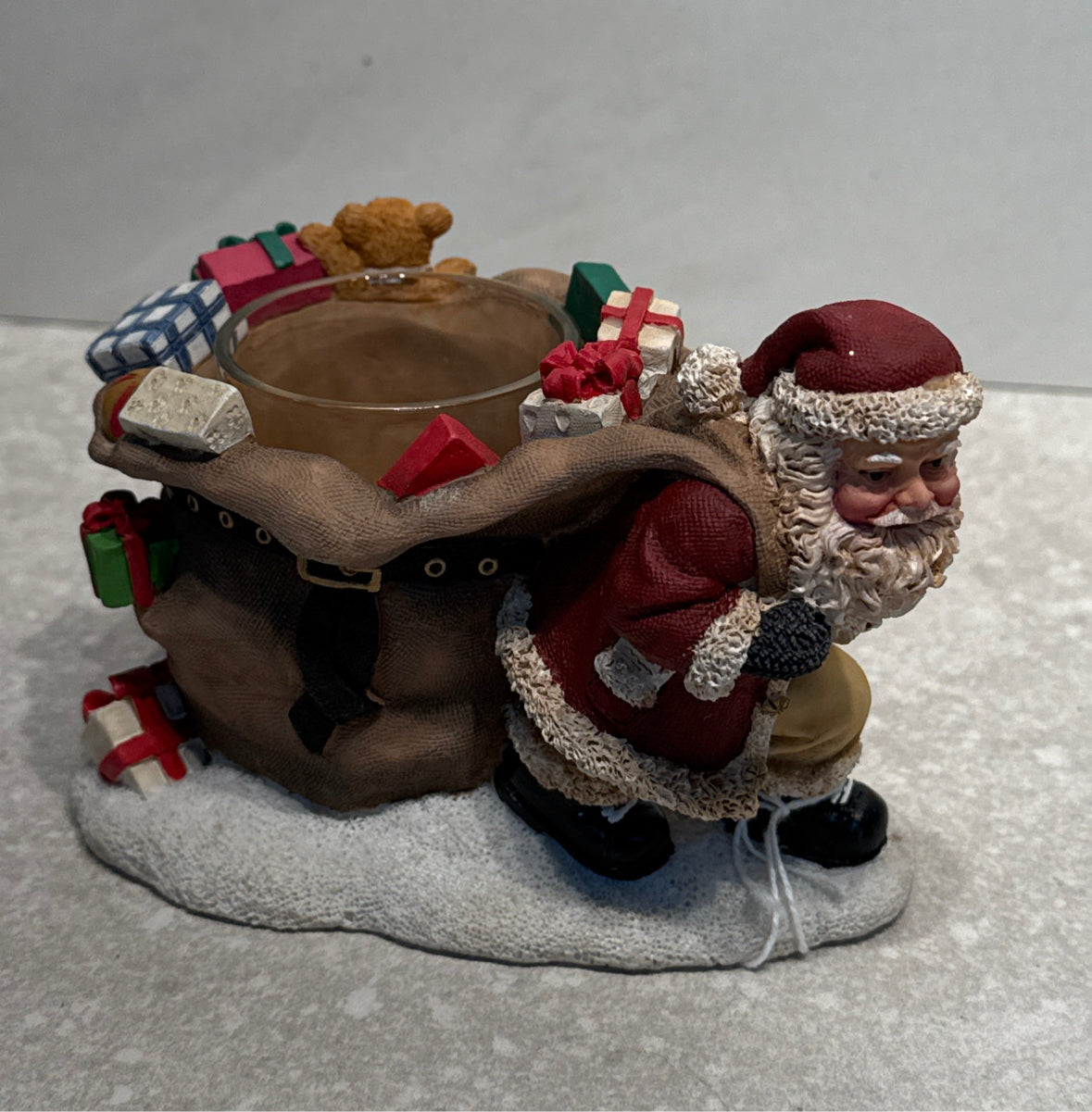 Santa Candleholder