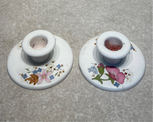 Set of 2 Wedgwood Candleholders