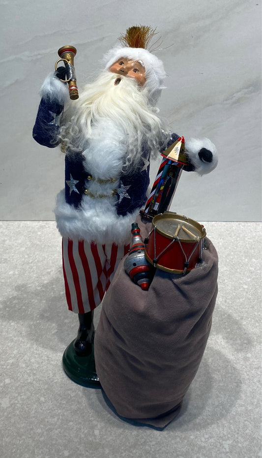 Byer's Choice Patriotic Santa