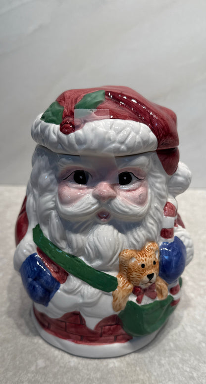 Santa Covered Jar