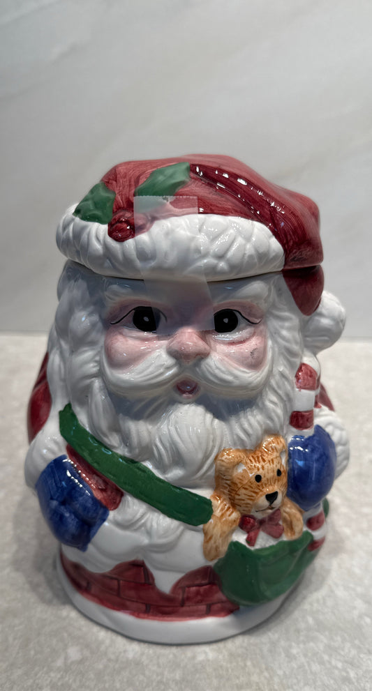 Santa Covered Jar