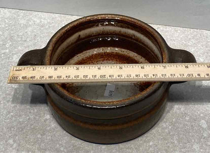 Handled Pottery Bowl