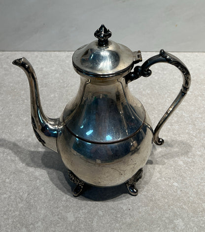 Silver On Copper Teapot