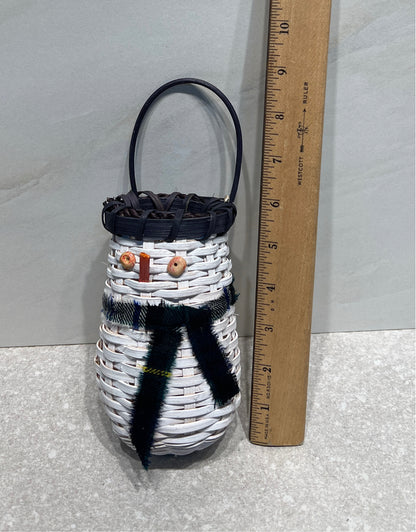 Handmade Snowman Basket
