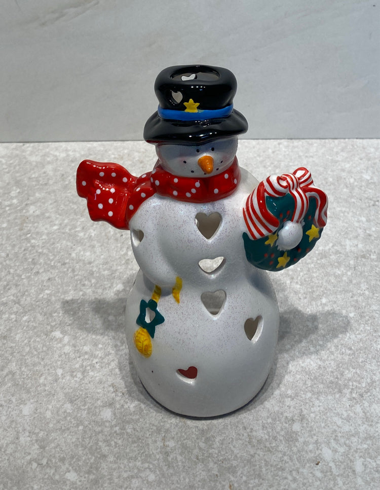 Snowman Tea Light Holder