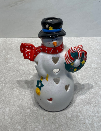 Snowman Tea Light Holder