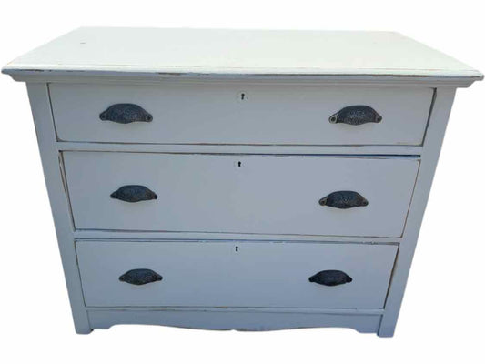 White 3-Drawer Chest