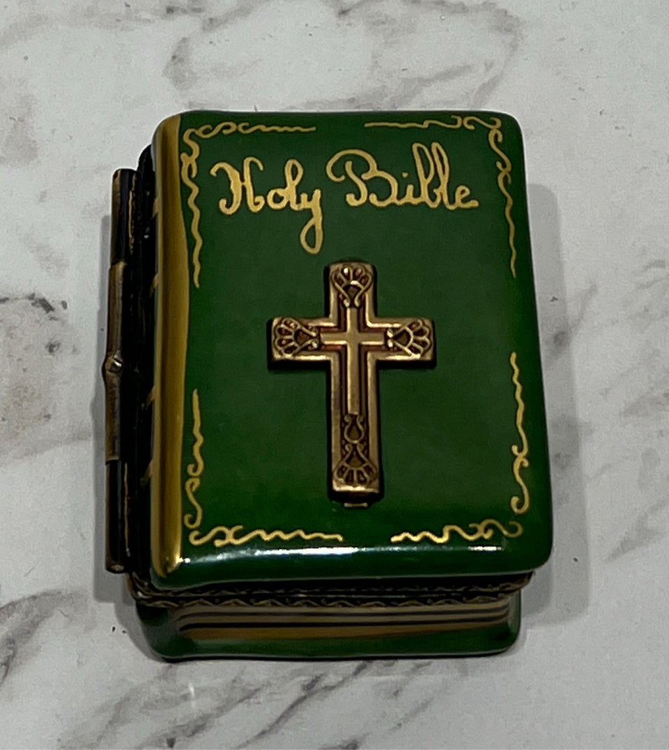 Limoges Holy Bible Trinket