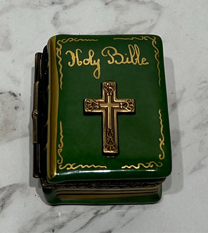 Limoges Holy Bible Trinket