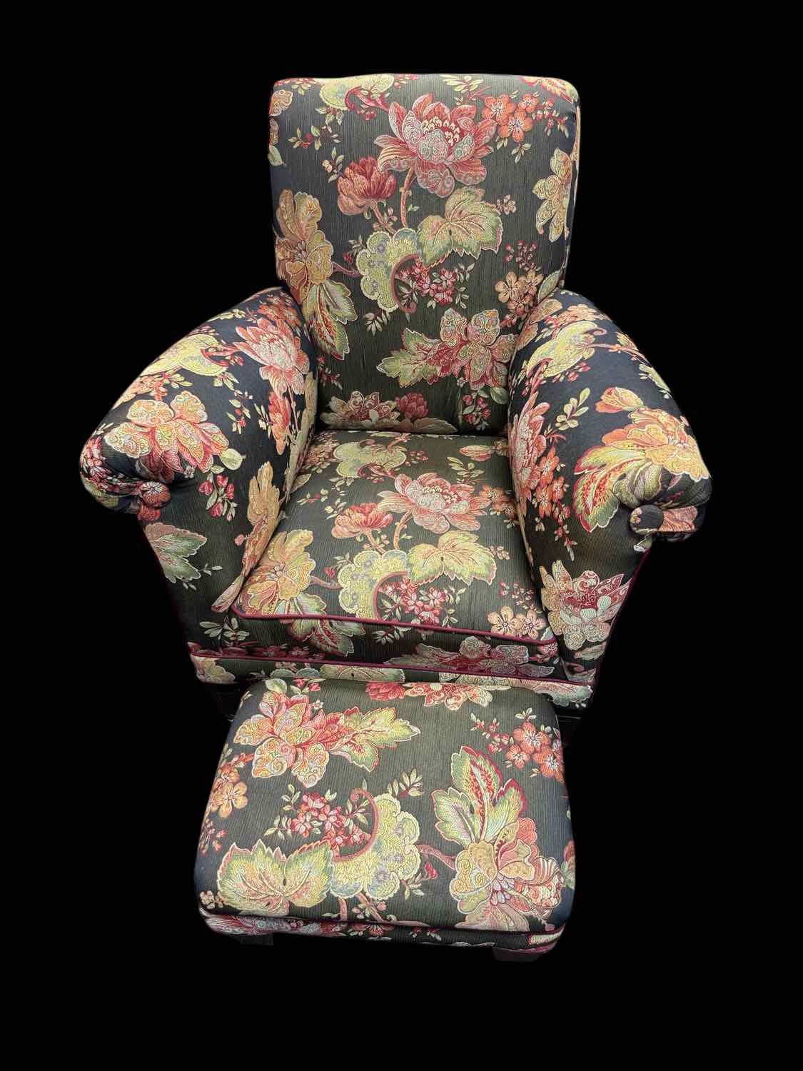 Upholstered Chair And Ottoman