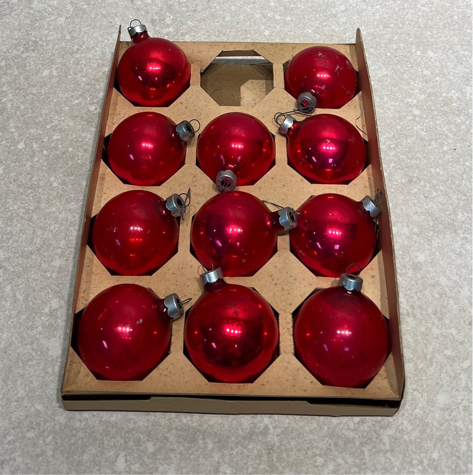 Box of Vintage Ornamets