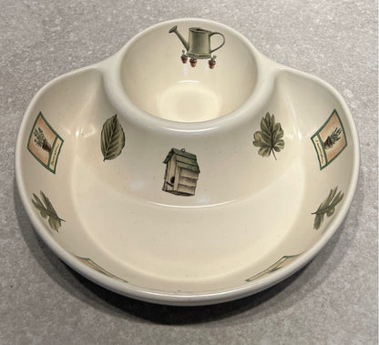 Pfaltzgraff Chip and Dip Bowl