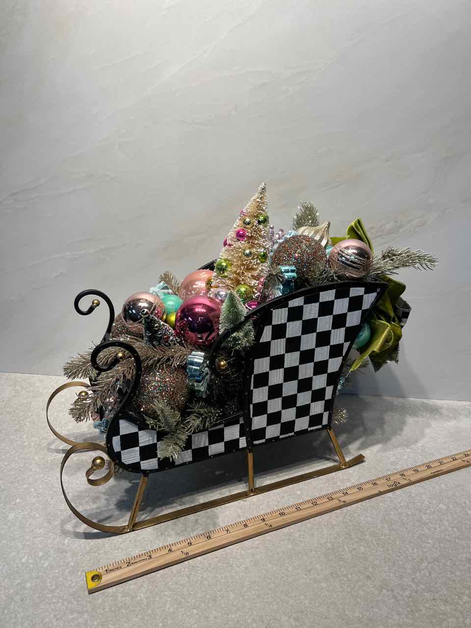 Sleigh with Ornaments