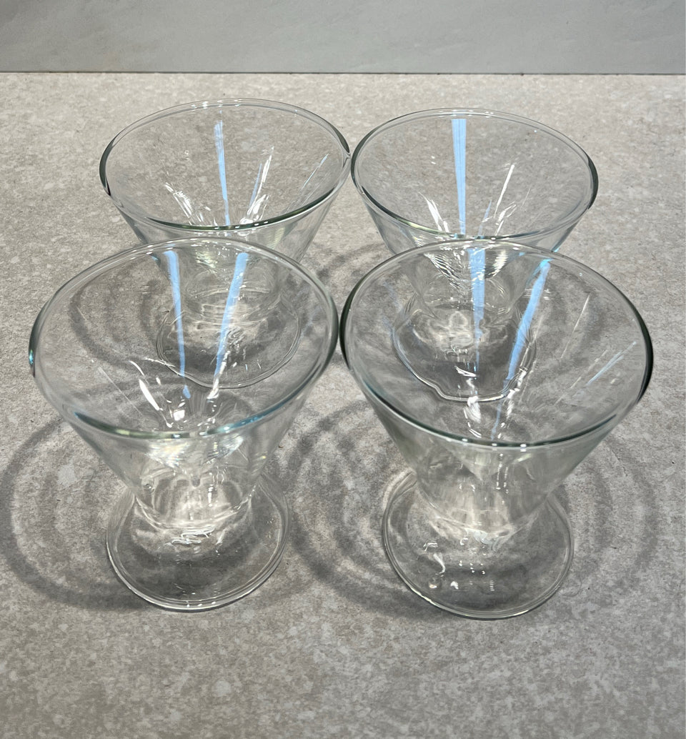 4 Doubled Walled Glasses