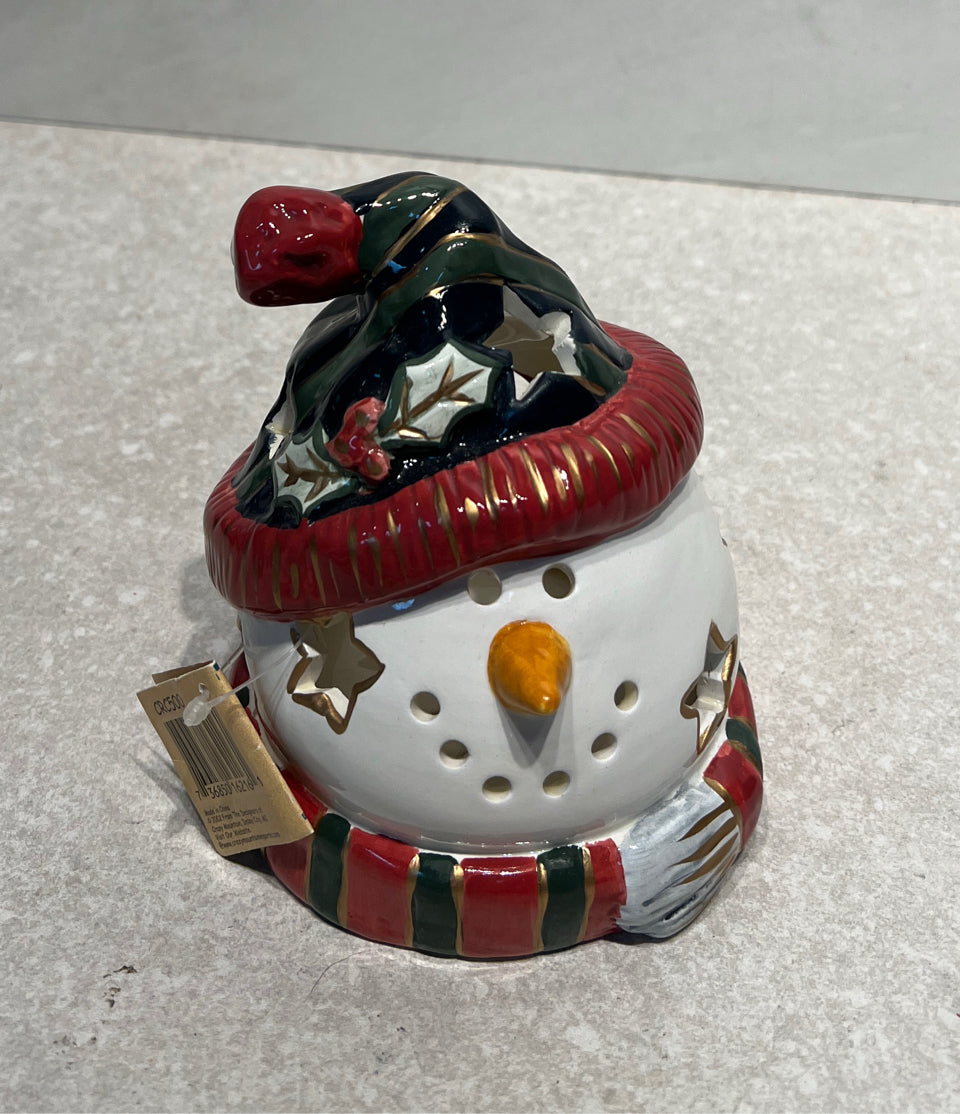 Snowman Candleholder