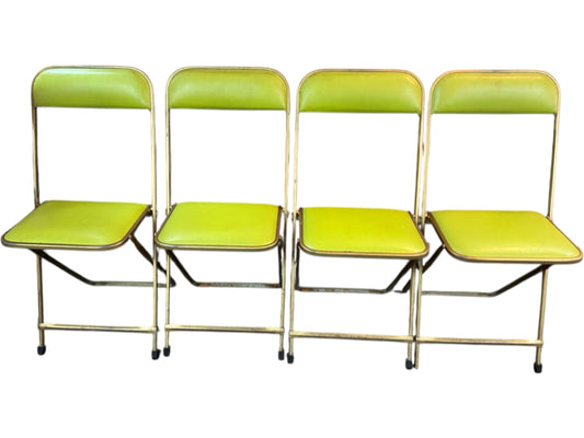 Set of 4 Vintage Folding Chairs