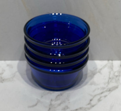 Set of 4 Blue Bowls