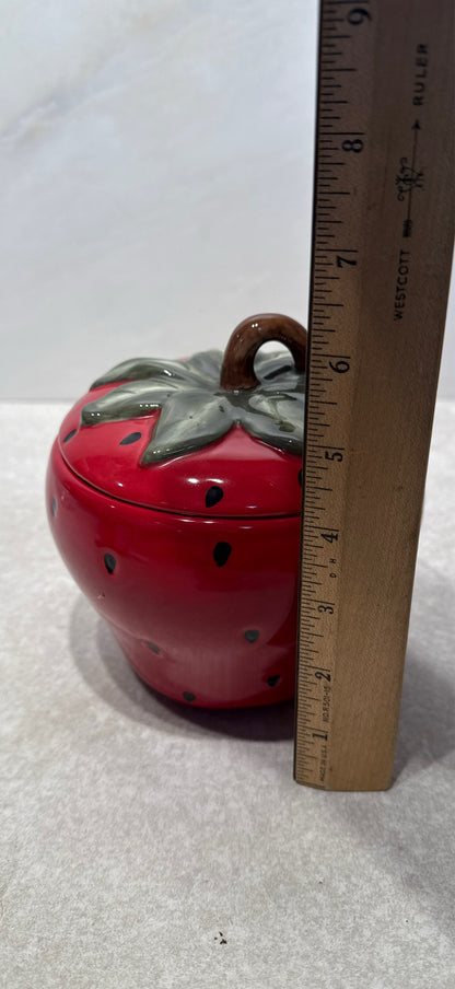 Covered Strawberry Jar
