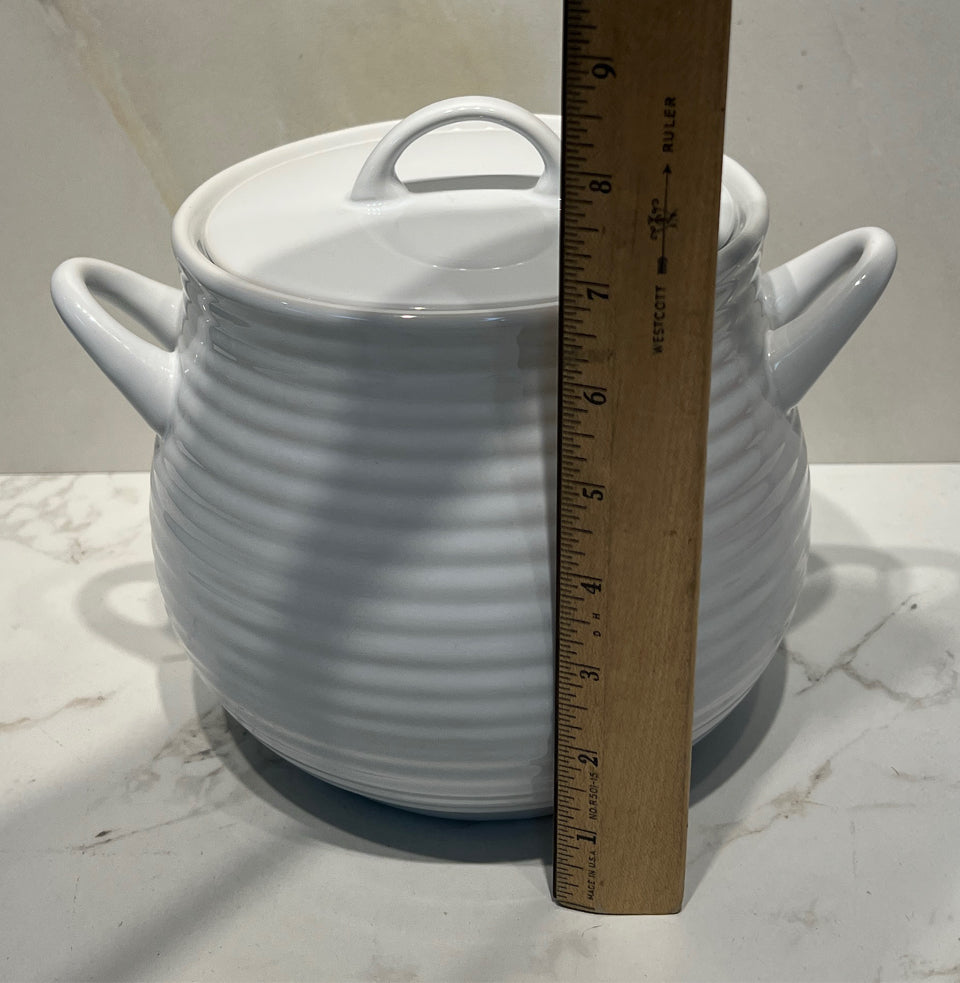 Covered Crate and Barrel Bowl