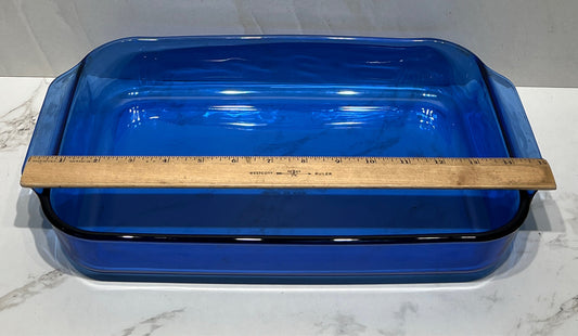 Blue Pyrex Casserole