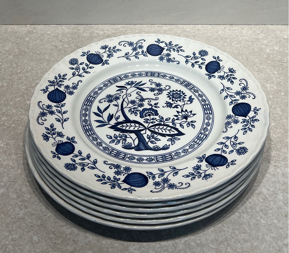 Wedgwood Blue Heritage - Set of 6 Dinner Plates