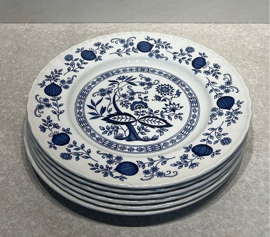 Wedgwood Blue Heritage - Set of 6 Dinner Plates