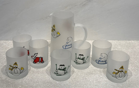 Dartington Pitcher and 7 Glasses