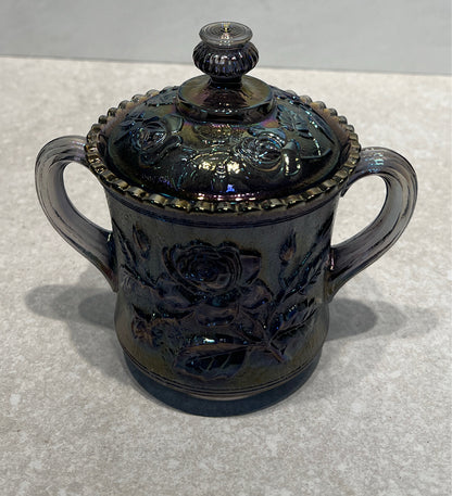 Imperial Glass Covered Jar