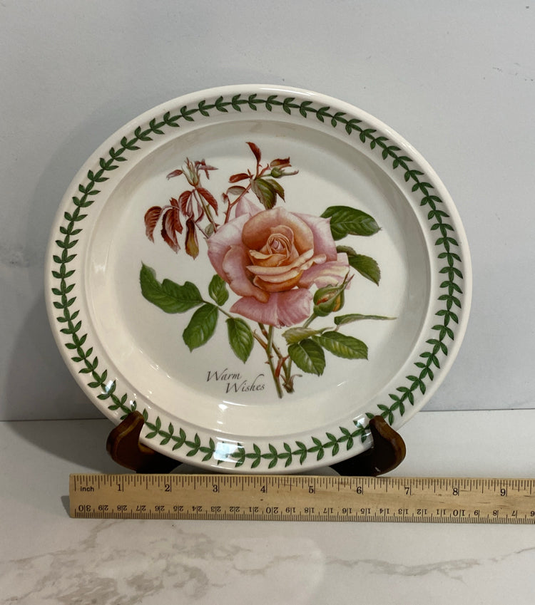 Botanic Roses  8.5" Plate