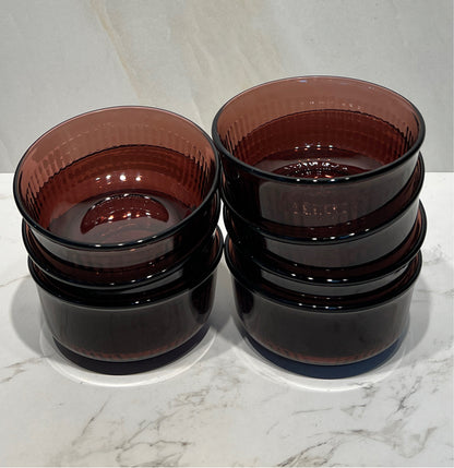 Set of 7 Purple Bowls