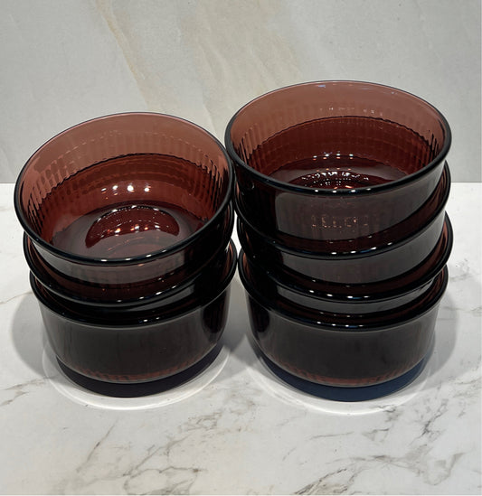 Set of 7 Purple Bowls