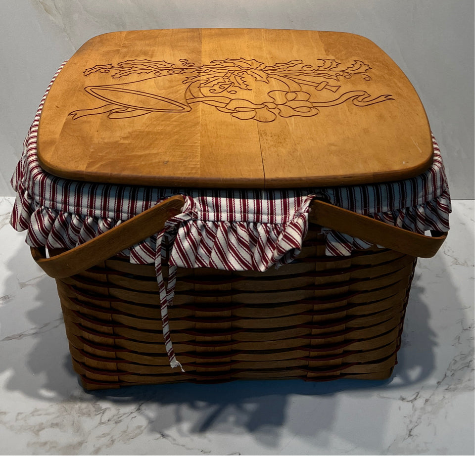 Covered Longaberger Basket