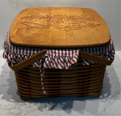 Covered Longaberger Basket