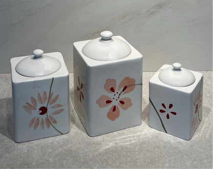 3 Piece Corelle COvered Jar Set